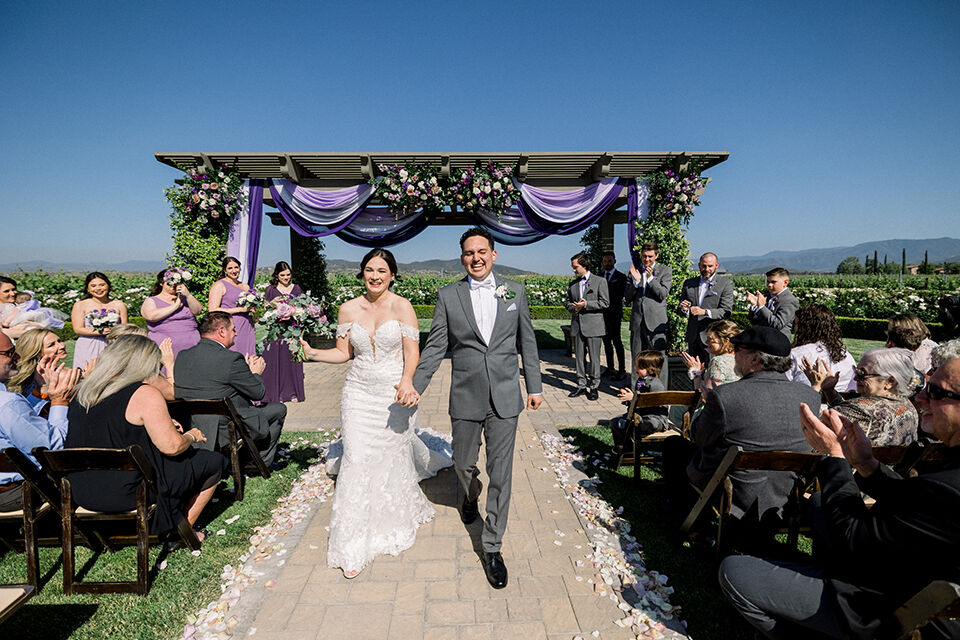 Alex + Drew's Grey and Lavender Wedding