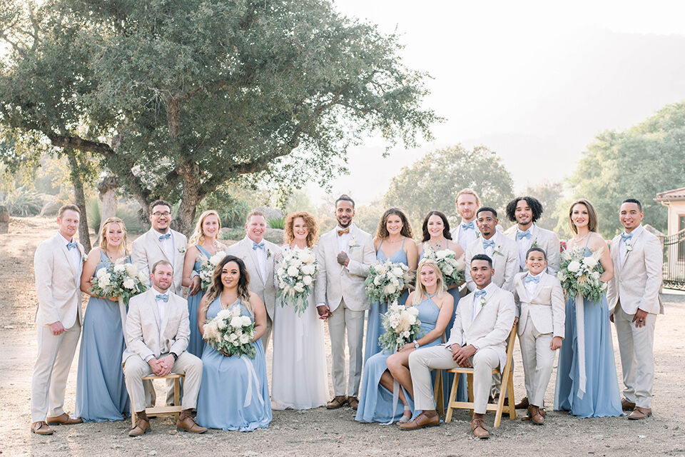 Ivory bridal party clearance