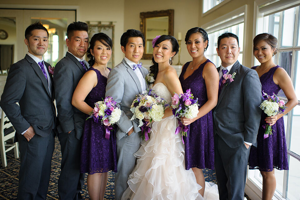 Purple dresses for wedding clearance
