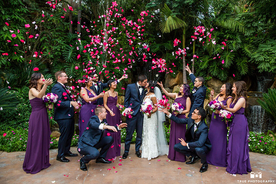 Black and navy wedding party top