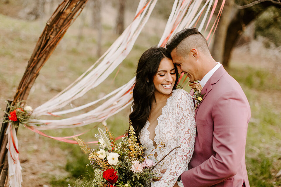 Vintage Secret Garden Wedding in Crestline, CA | Friar Tux