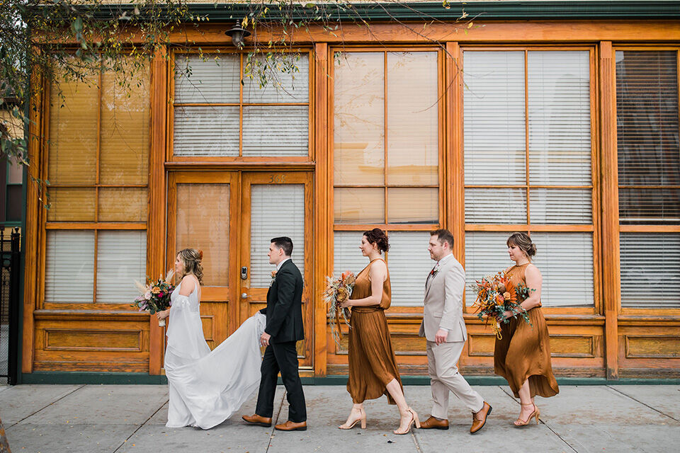 Green + Sienna Industrial Wedding at The Sandbox! | Friar Tux
