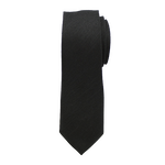 Black Matte Long Tie image number 1