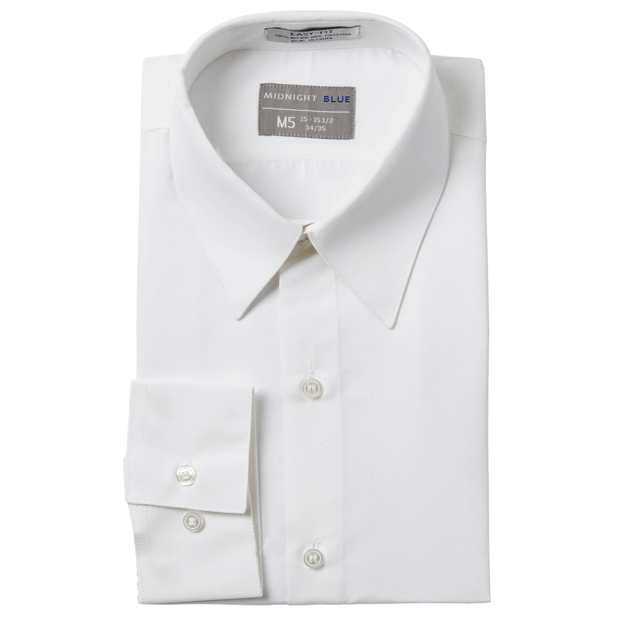 White Laydown Collar Shirt image number null