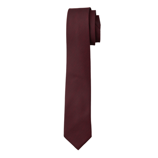 Burgundy Textured Long Tie