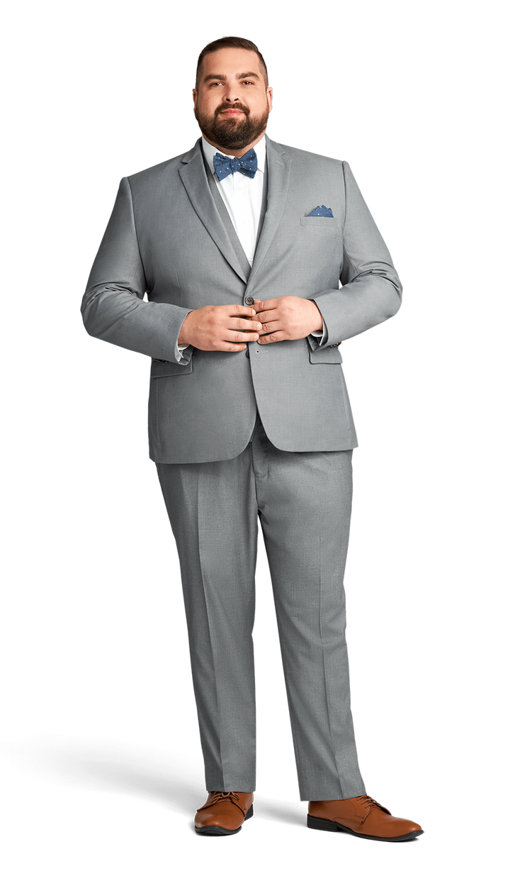 Grey Stretch Suit Separates image number null