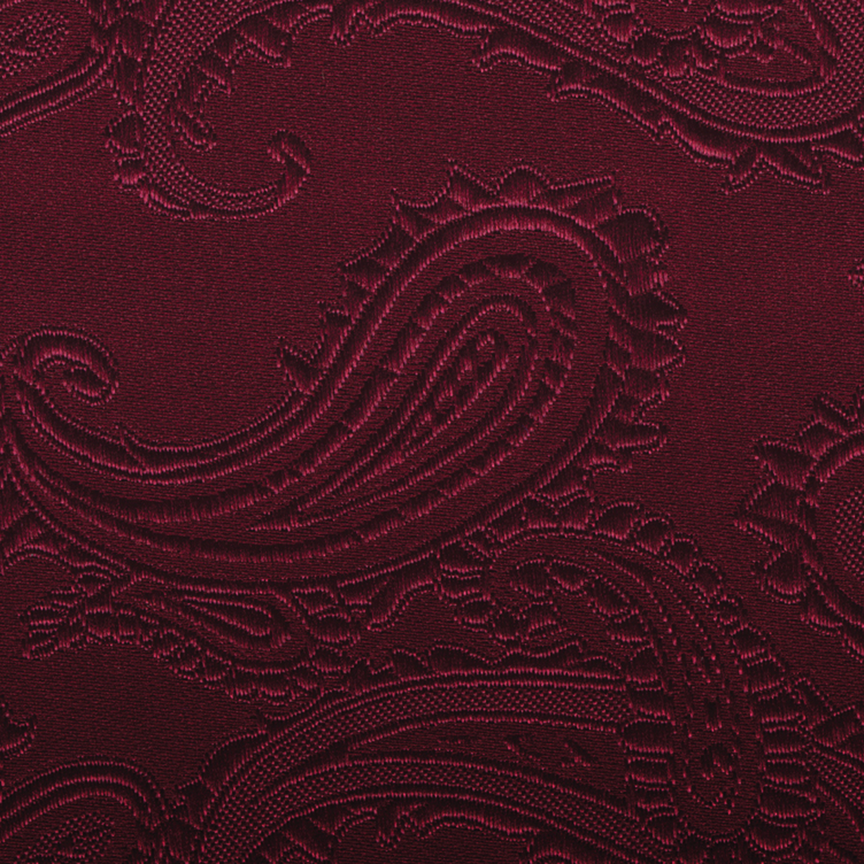 Burgundy Paisley Pocket Square image number 1