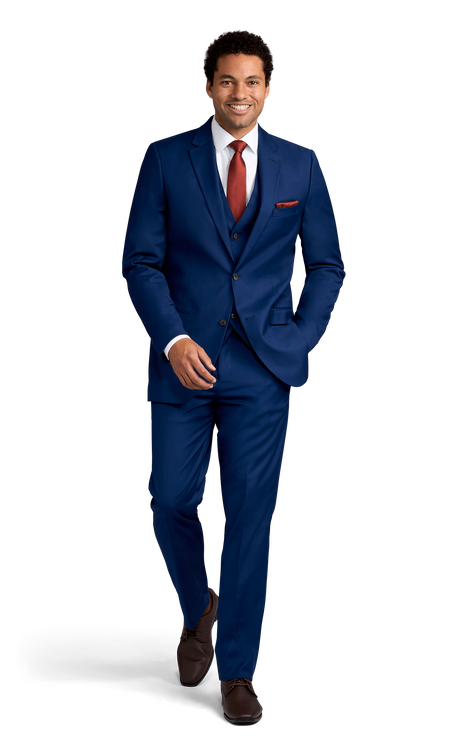 Cobalt Blue Stretch Suit Separates by Couture 1910