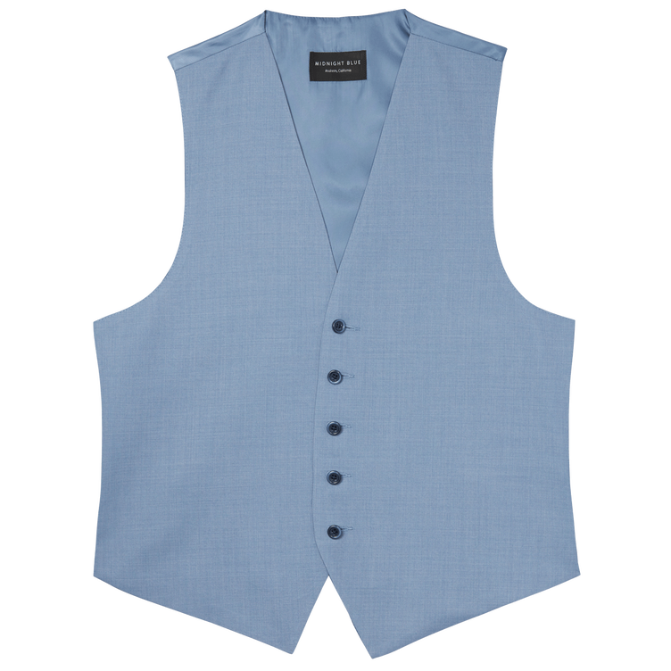 Light Blue Wool Vest