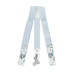 Light Blue Button And Clip Suspenders image number 1