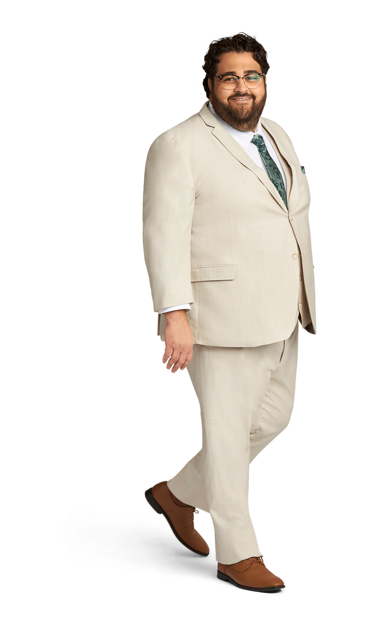 Tan Stretch Suit Separates image number 2