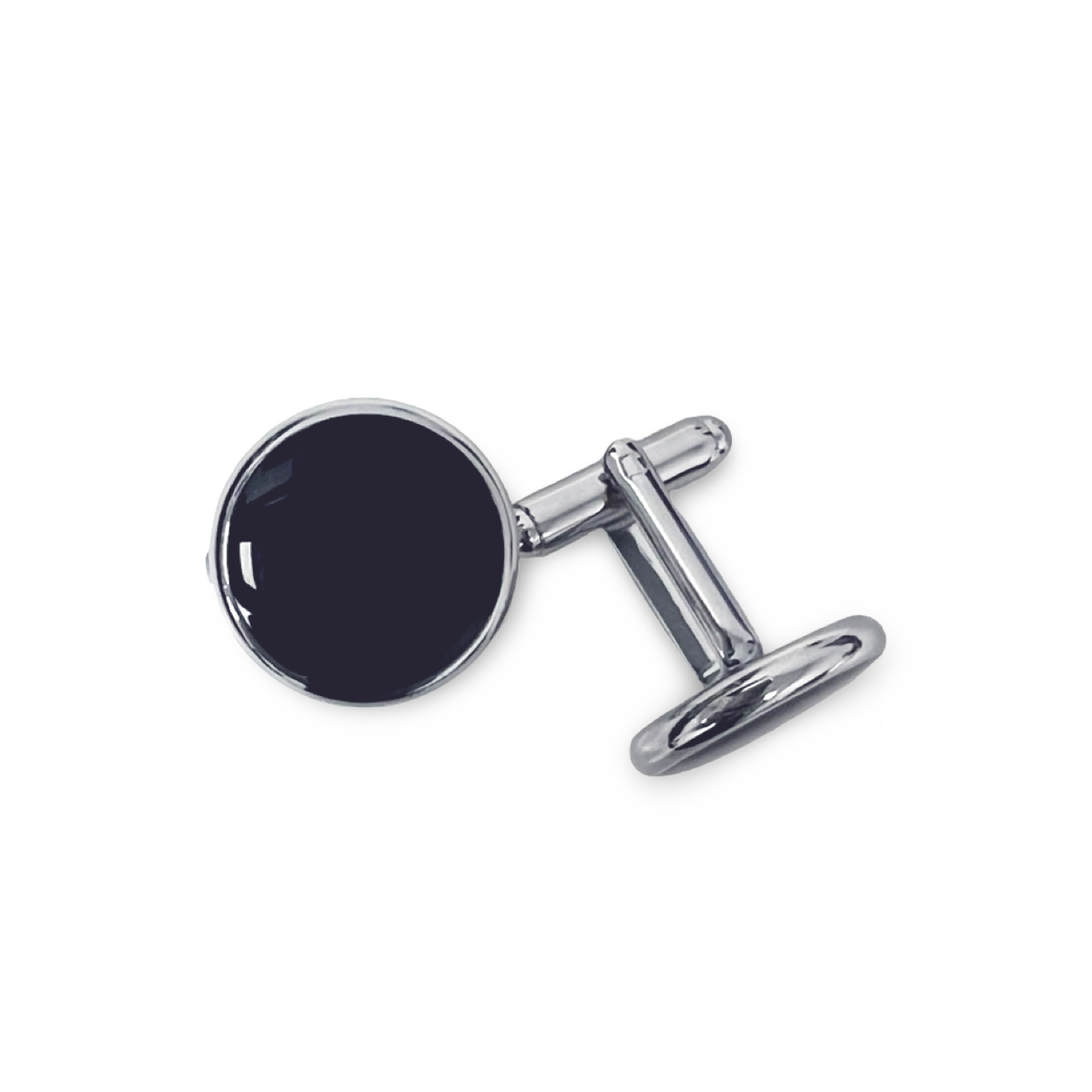 Black and Silver Cufflinks