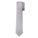 Grey Textured Long Tie