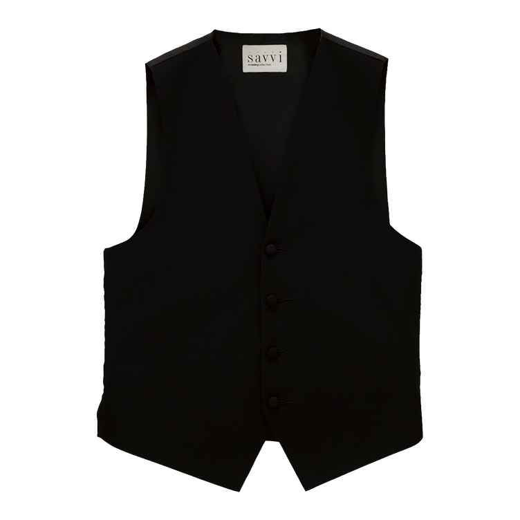 Black Wool Vest