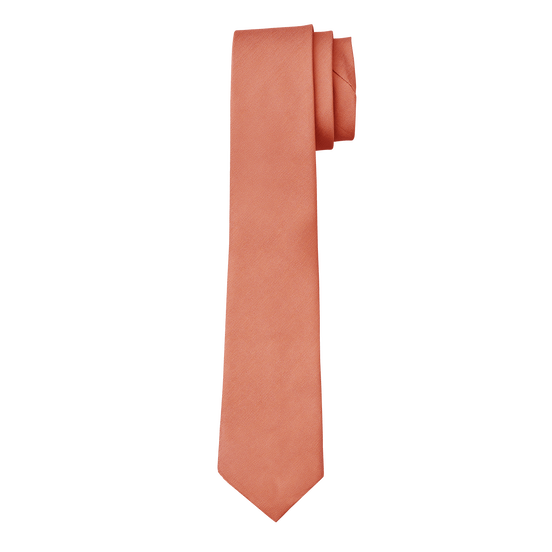 Rust Textured Long Tie