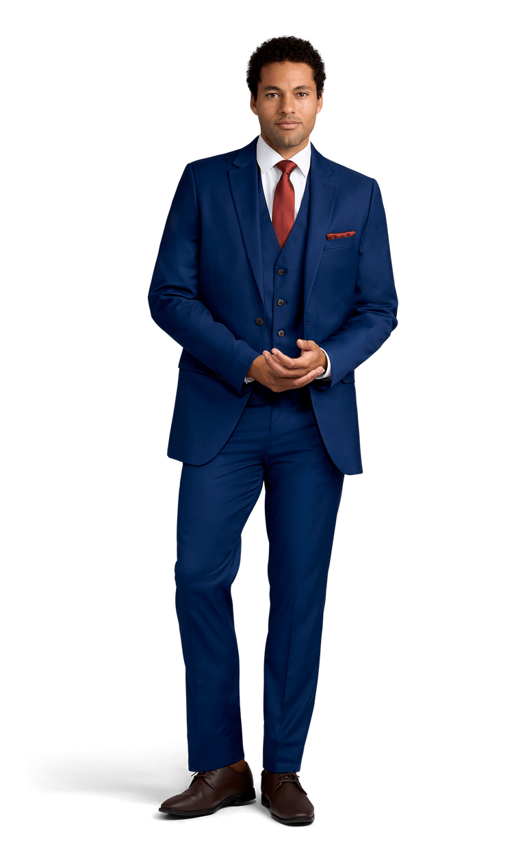 Cobalt Blue Stretch Suit Separates