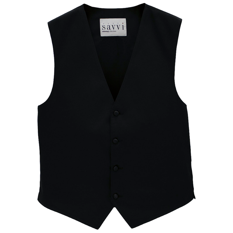 Black Satin Vest