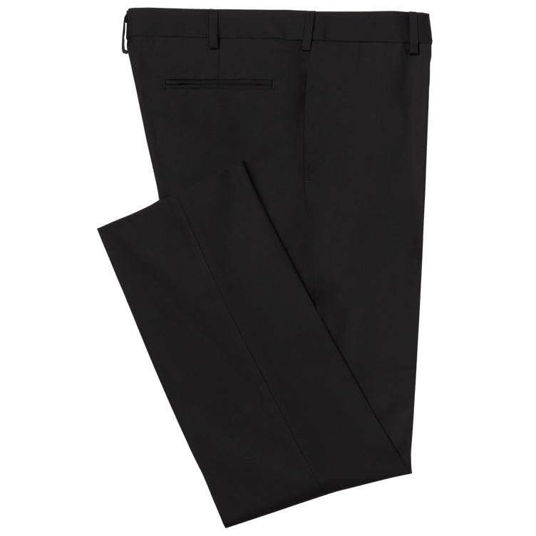 Black Performance Fabric Suit Pants