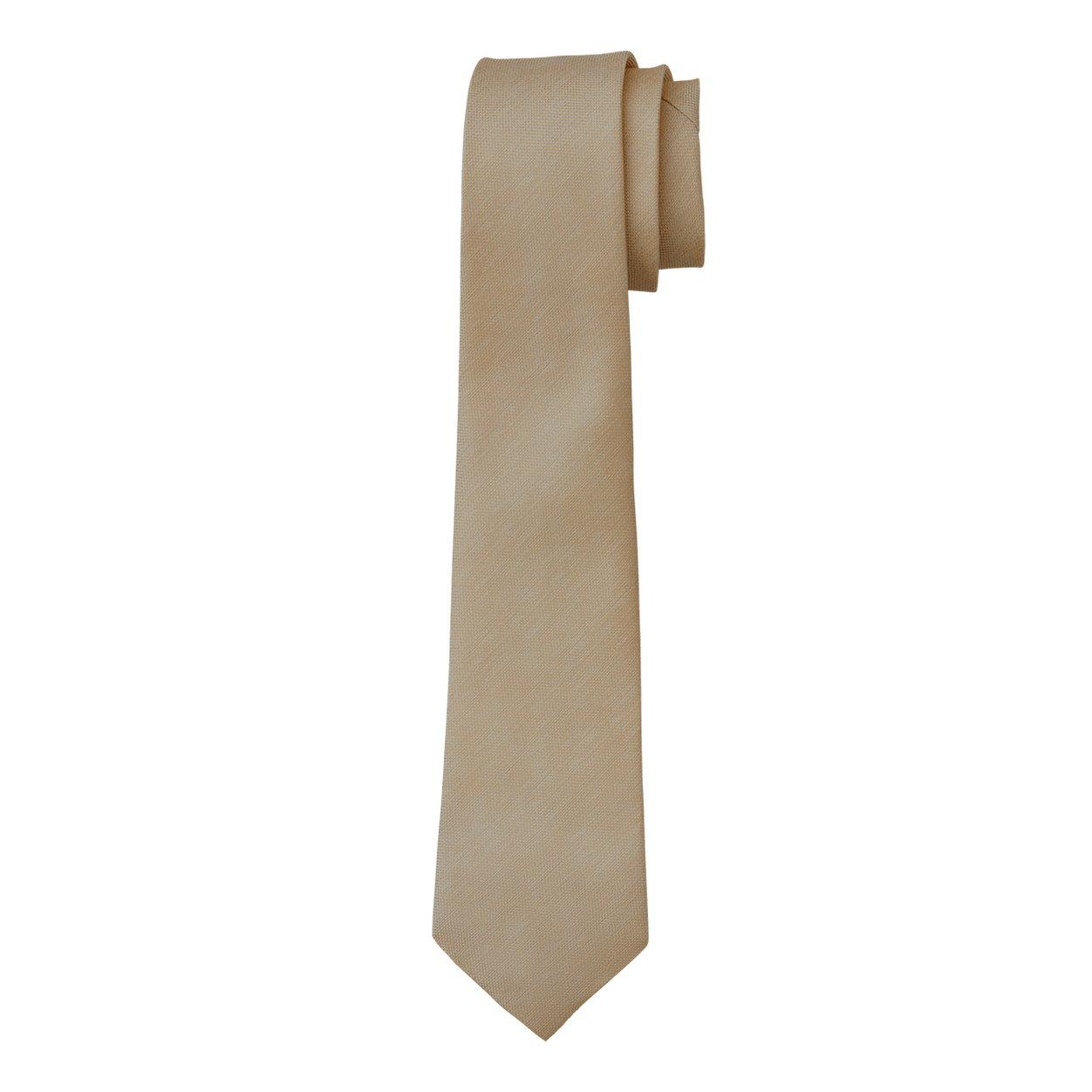 Taupe Textured Long Tie image number 1