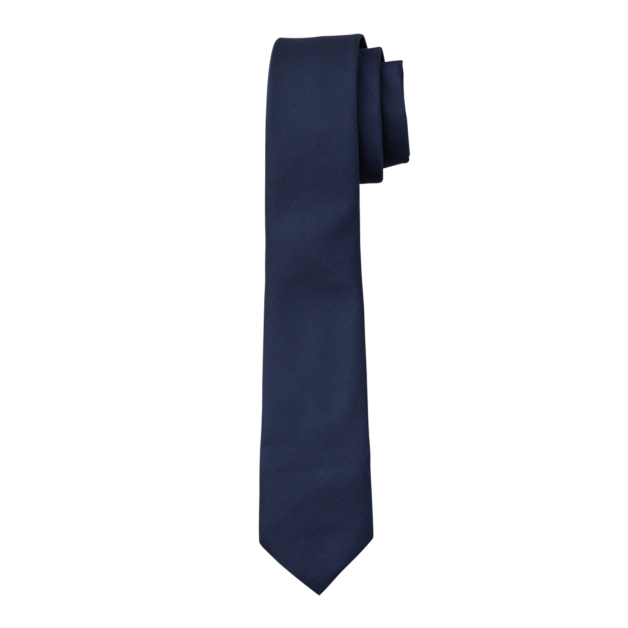 Navy Textured Long Tie