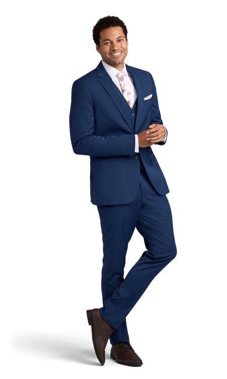 Cobalt Blue Performance Suit by Michael Kors