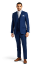 Cobalt Blue Stretch Suit Separates image number 1