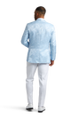 Light Blue Shawl Lapel Coat image number 3