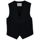 Black Satin Vest
