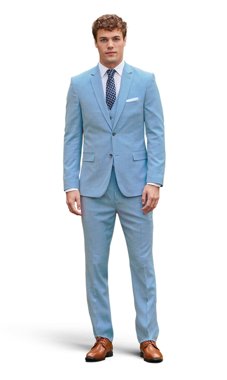 Oxford Blue Stretch Suit Separates
