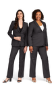 Women's Charcoal Stretch Suit Separates, , large image number 4