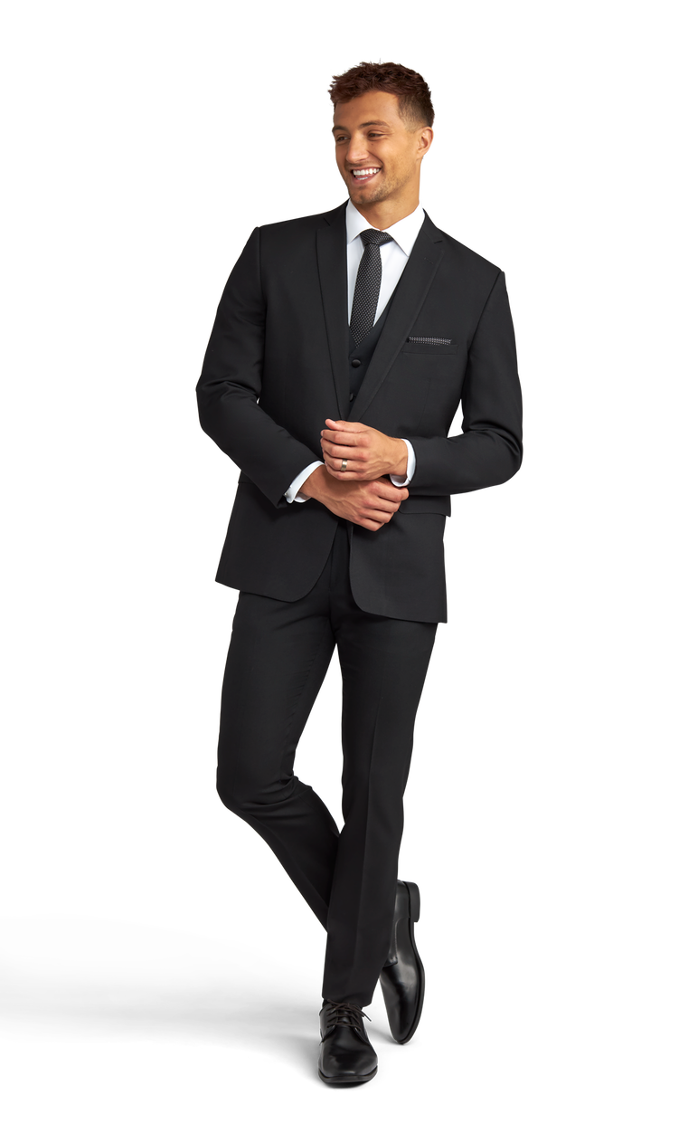 Black Valencia Suit Friar Tux