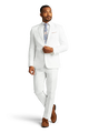 White Stretch Notch Lapel Suit image number 3