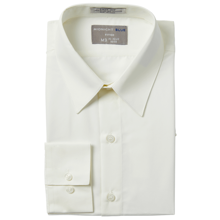 トップス Audire Double collar dress shirt (White) White Cotton Dress dress shirt with Wing Collar and Double