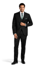 Black Stretch Suit Separates