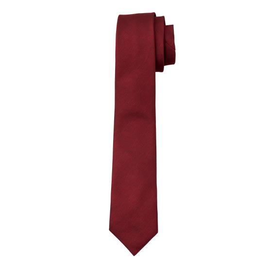 Apple Red Textured Long Tie