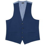 Cobalt Blue Stretch Suit Separates Vest