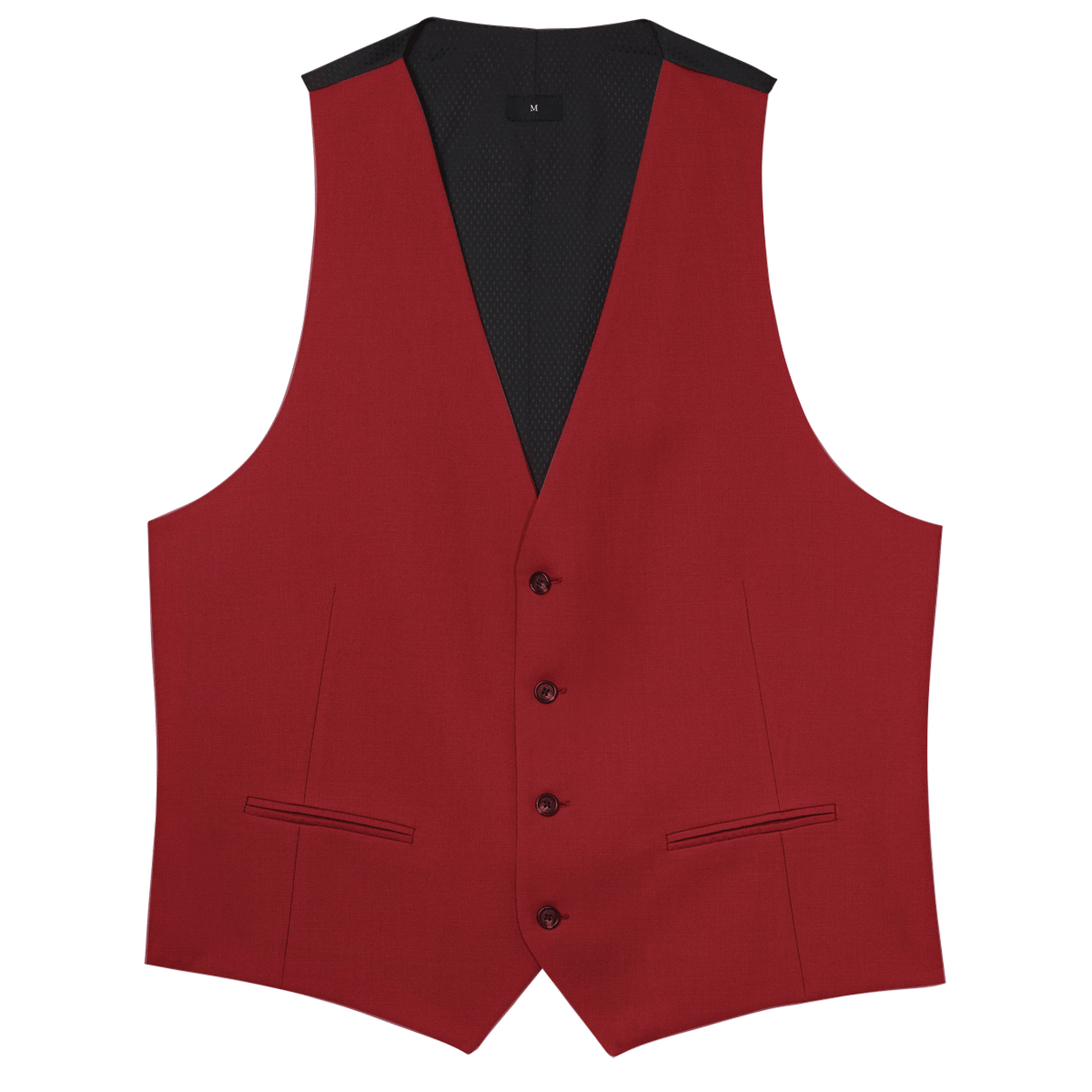 Red Stretch Separates Vest | FriarTux