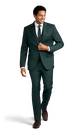 Green Stretch Suit Separates