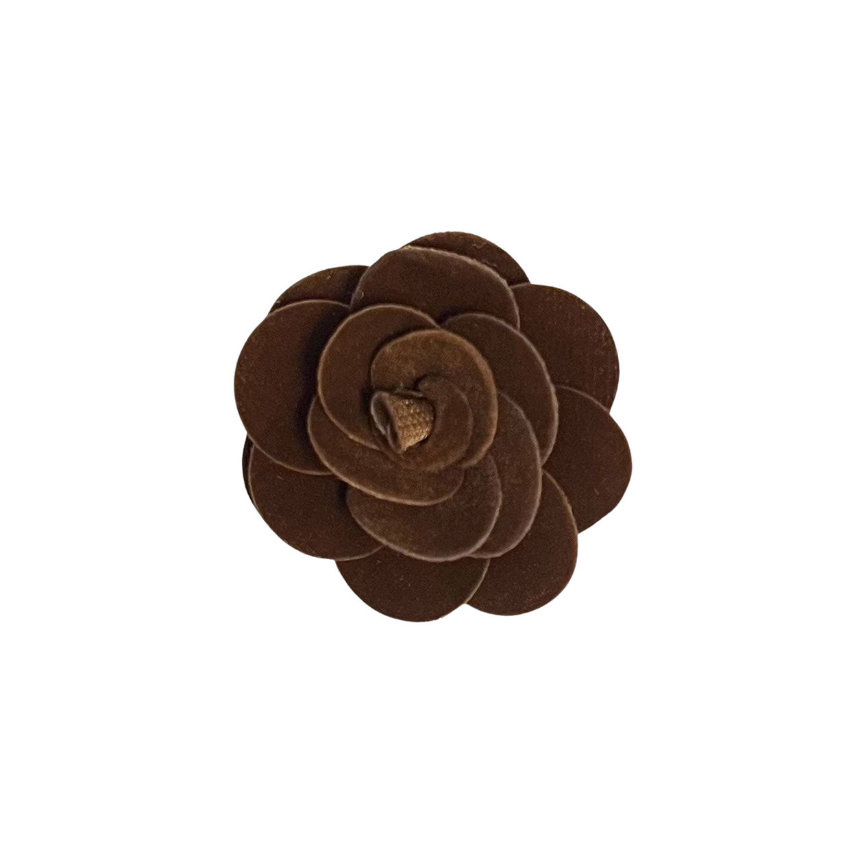 Brown Rose Lapel Pin image number 1