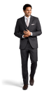 Charcoal Stretch Suit Separates