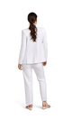Women's Pearl White Stretch Suit Separates image number 3