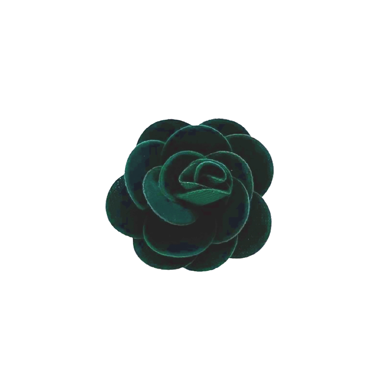 Hunter Green Rose Lapel Pin image number 1