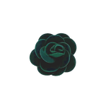 Hunter Green Rose Lapel Pin image number 1
