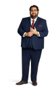Navy Stretch Suit Separates image number 4