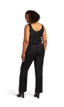 Women's Black Stretch Suit Separates Pants image number 3