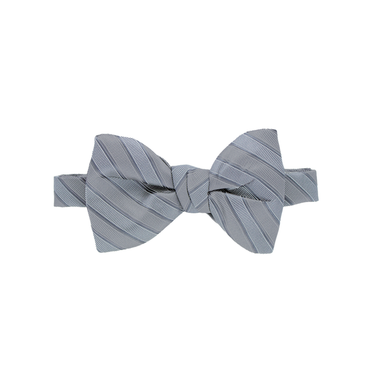 Heather Striped Satin Bow Tie Heather Striped Satin Bow Tie