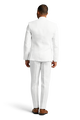 White Stretch Notch Lapel Suit image number null