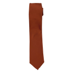 Cinnamon Satin Long Tie image number 1