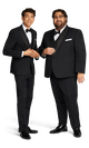 Black Stretch Peak Lapel Tuxedo Separates image number 4