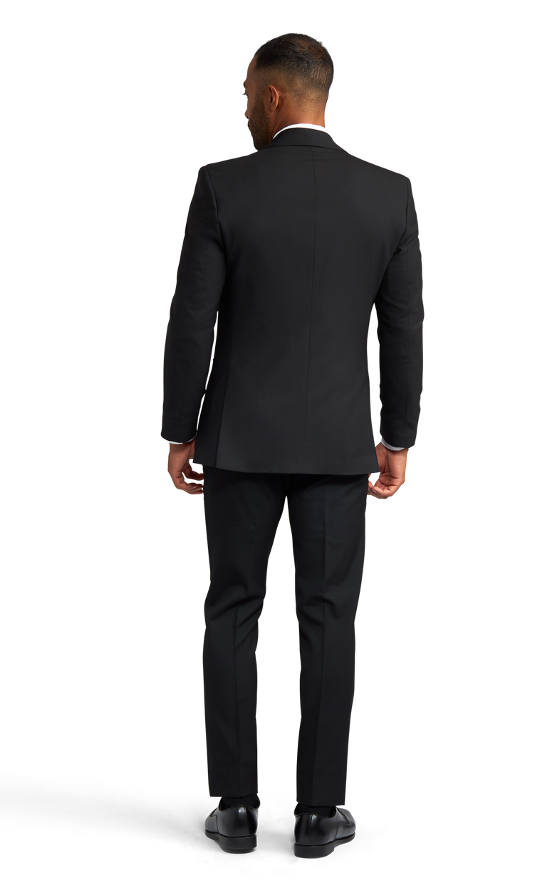 Black Stretch Suit | Friar Tux